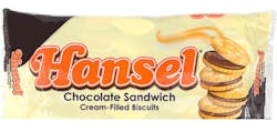 بسكوت بكريمة الشوكولاتة هانسيل