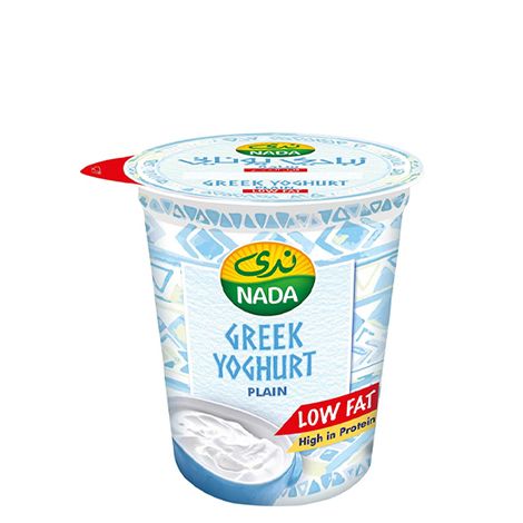 زبادي يوناني سادة قليل الدسم ندى 100 جم