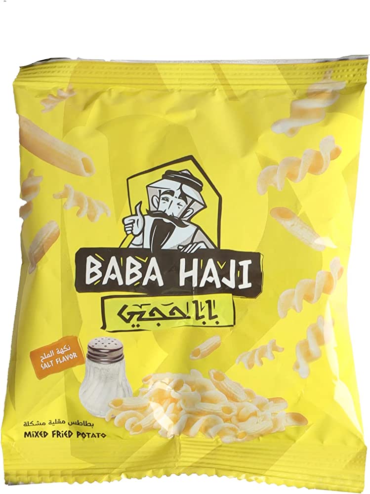 بطاطس مقلية مشكلة بالملح بابا حجي