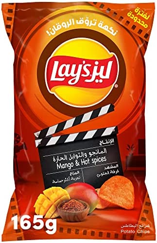 بطاطس بالمانجو والتوابل الحارة ليز