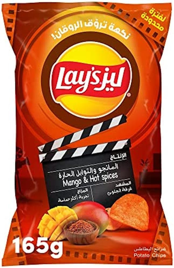 بطاطس بالمانجو والتوابل الحارة ليز