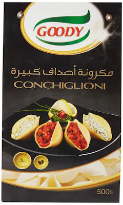 مكرونة أصداف كبيرة قودي