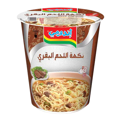 اندومي كاسة نكهة اللحم البقري