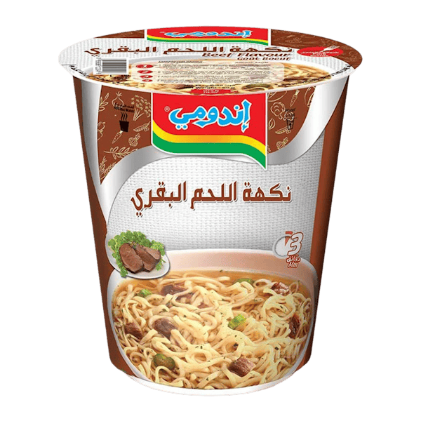 اندومي كاسة نكهة اللحم البقري