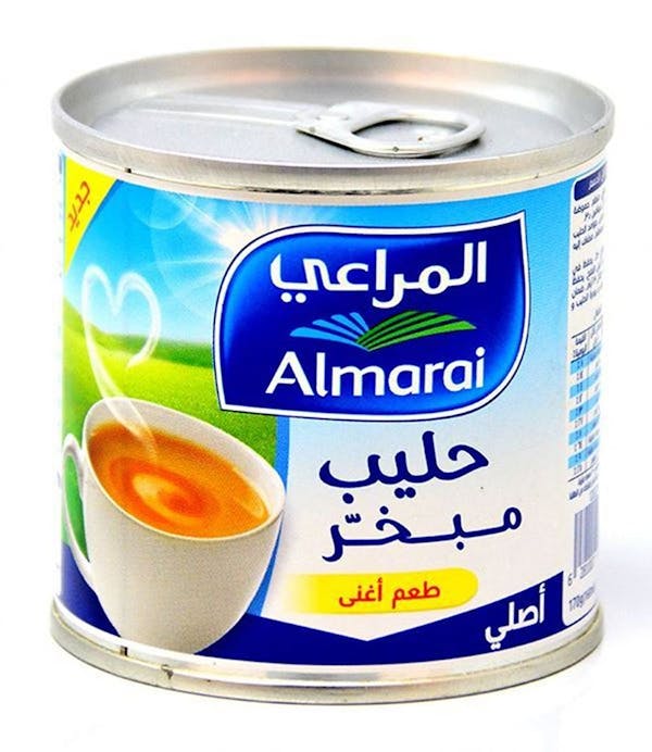 حليب مبخر المراعي كم سعرة حرارية