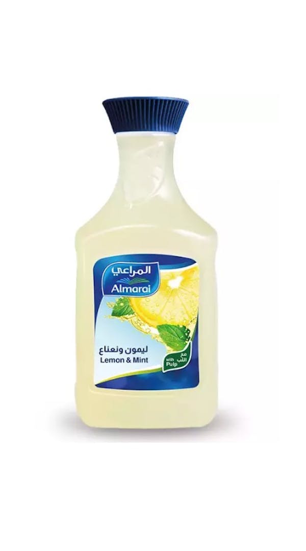 المراعي شراب عصير الليمون والنعناع مع اللب المركب 1.5 لتر