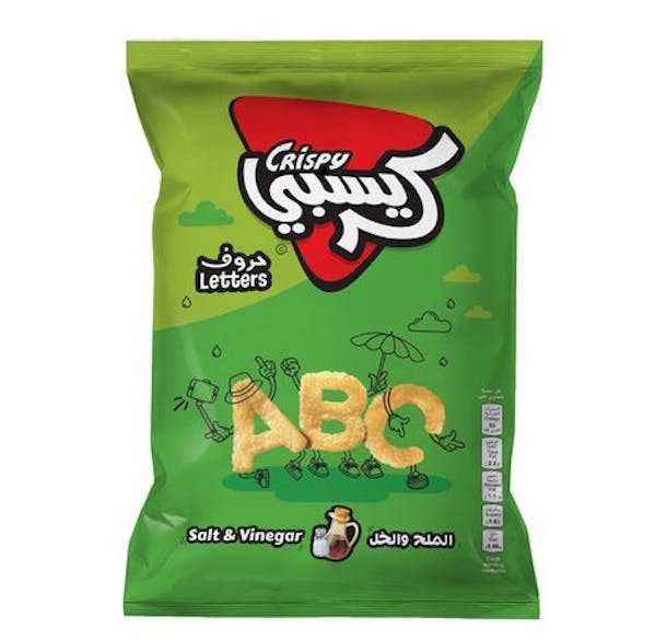 بطاطس حروف بالملح والخل كريسبي