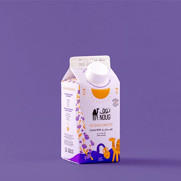 حليب ابل بالخزامى