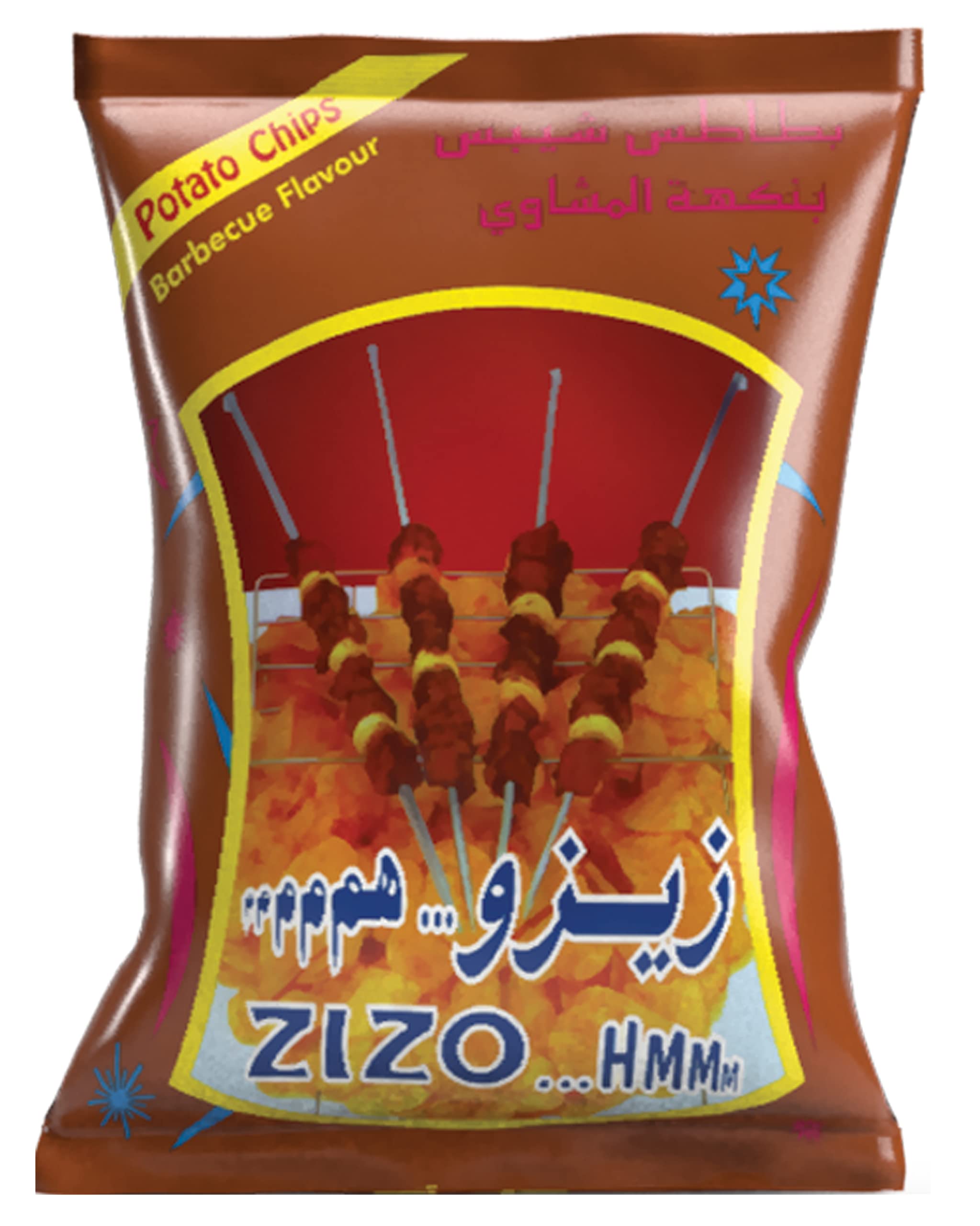 رقائق بطاطس بنكهة الباربيكيو زيزو