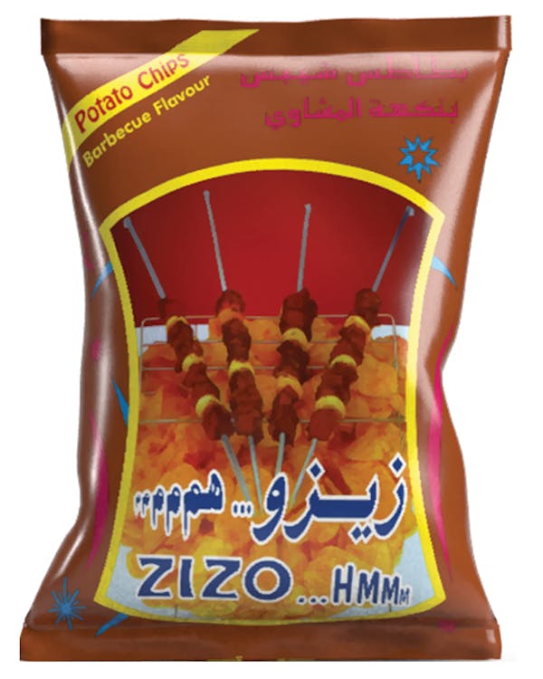 رقائق بطاطس بنكهة الباربيكيو زيزو