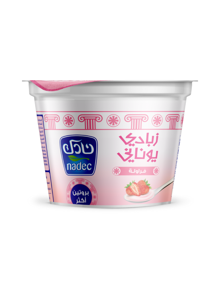 زبادي يوناني بالفراولة نادك