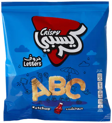 بطاطس حروف بالكاتشب كريسبي