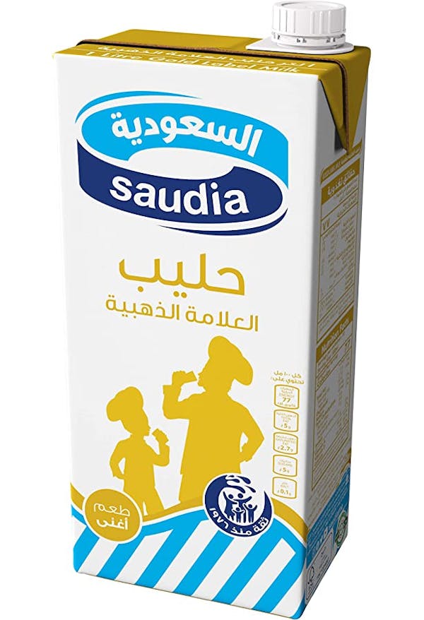 حليب السعودية العلامة الذهبية 1000 مل