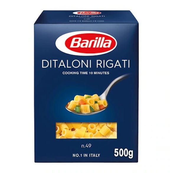 مكرونة باريلا ديتاليني ريغاتي 500 جم (كامل العبوة)