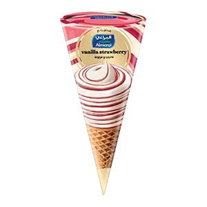 ايس كريم المراعي فانيليا وفراولة