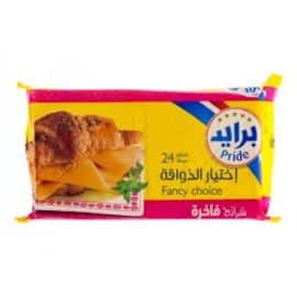 1 شريحة جبنة شيدر فاخرة من برايد