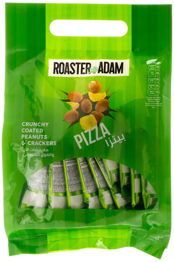 مقرمشات الارز والفول السوداني بنكهة البيتزا روستر ادم