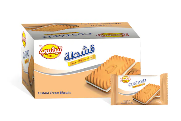 بسكوت قشطة تيشوب