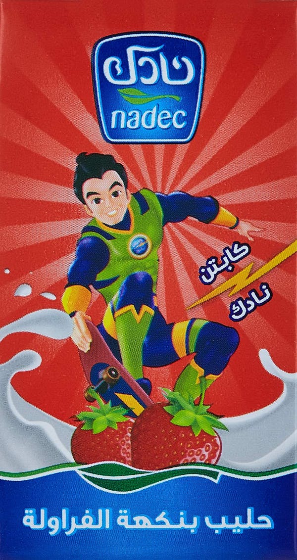 كابتن نادك حليب بنكهة الفراولة 200 مل