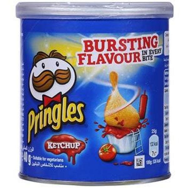 السعرات الحرارية في برينجلز كاتشاب 25 جم