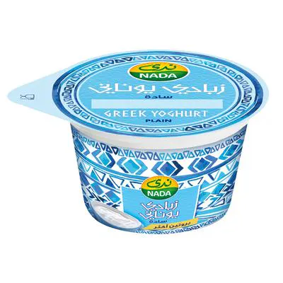 زبادي يوناني ندى سادة كامل الدسم 360 جم
