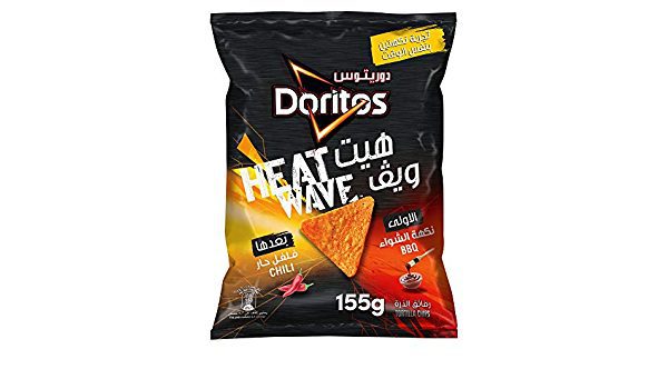 دوريتوس هيت ويف نكهة الشواء والفلفل الحار