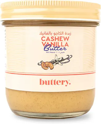 زبدة الكاجو بالفانيلا بتري