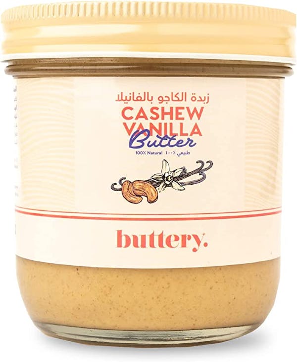 زبدة الكاجو بالفانيلا بتري