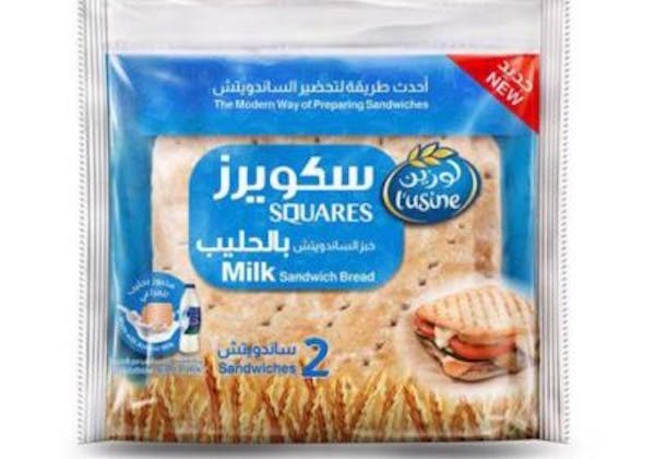 لوزين سكويرز خبز الساندوتش بالحليب 1 ساندويتش 42 جم