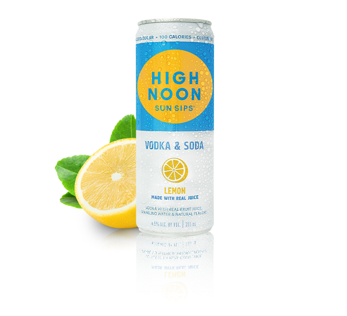 High Noon Vodka Soda Lemon