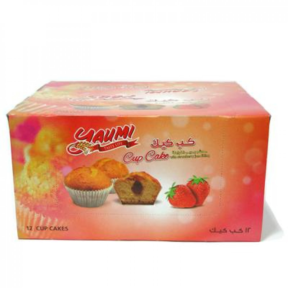 كب كيك بمربى الفراولة يومي