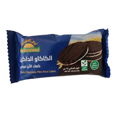 كعك الأرز بالشوكولاته أرض الطبيعة