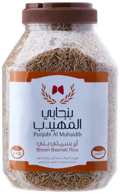 الرز البني بسمتي من بنجابي المهيدب 100 جم