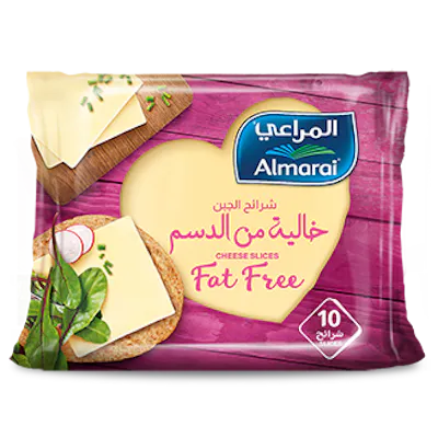 جبنة شرائح الشيدر خالية الدسم