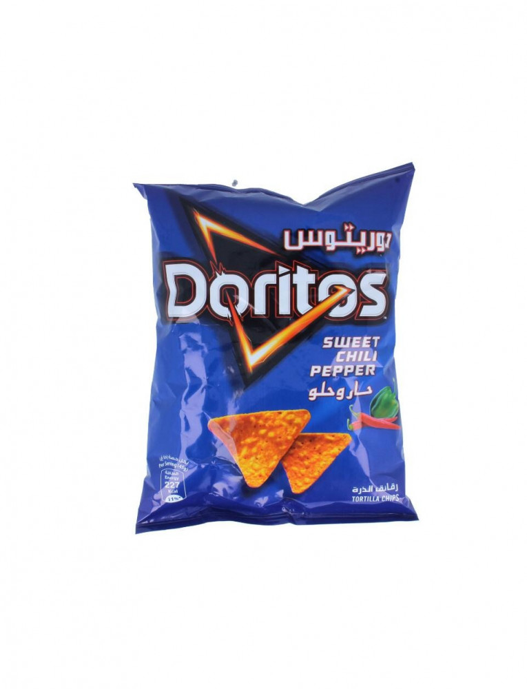 السعرات الحرارية في دوريتوس حار حلو 25 جم