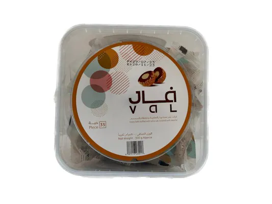 كرات تمر بالطحينة والسمسم من فال