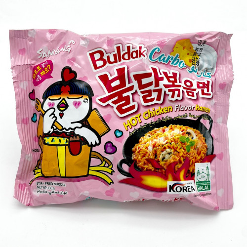 مكرونة كاربو رامين بنكهة الدجاج الحار