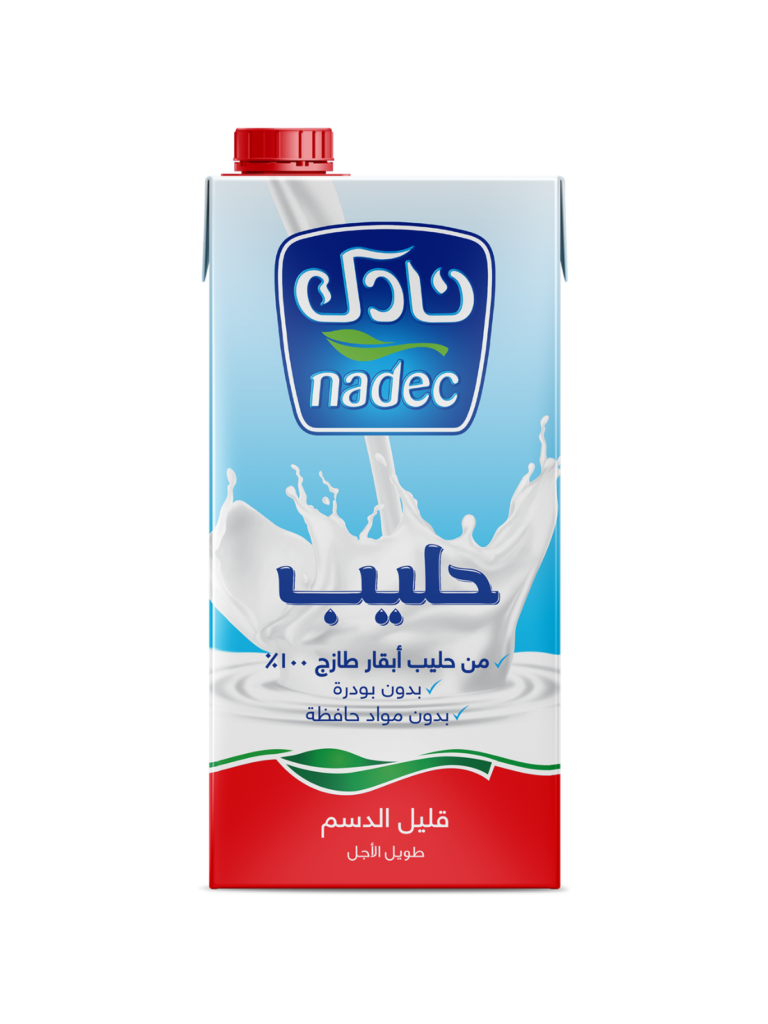 نادك حليب طويل الأجل قليل الدسم 1لتر