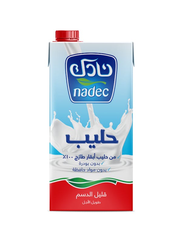 نادك حليب طويل الأجل قليل الدسم 1لتر