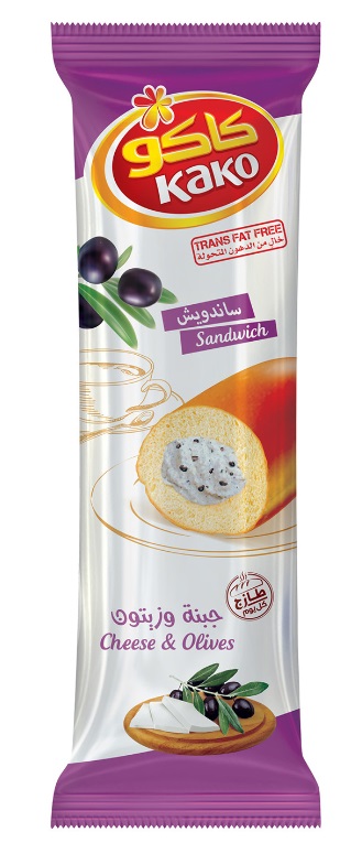 ساندويش كاكو بجبنة وزيتون