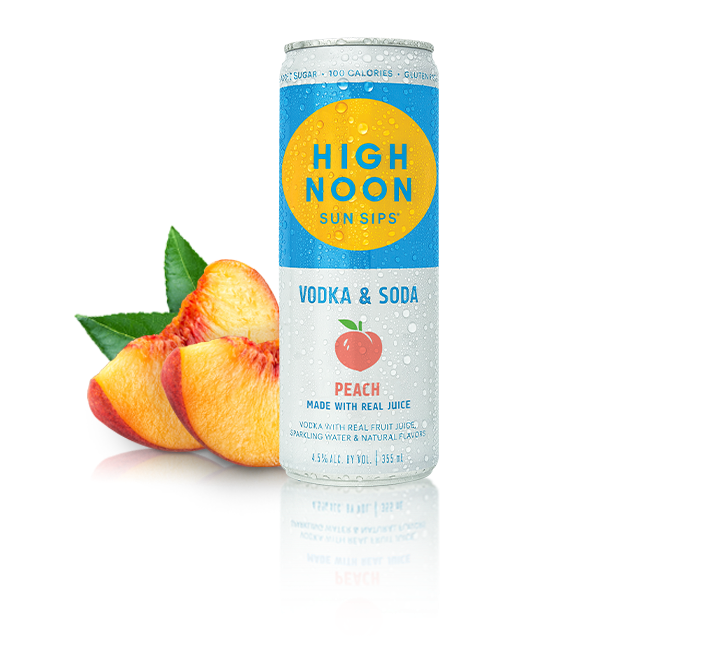 High Noon Vodka Soda Peach