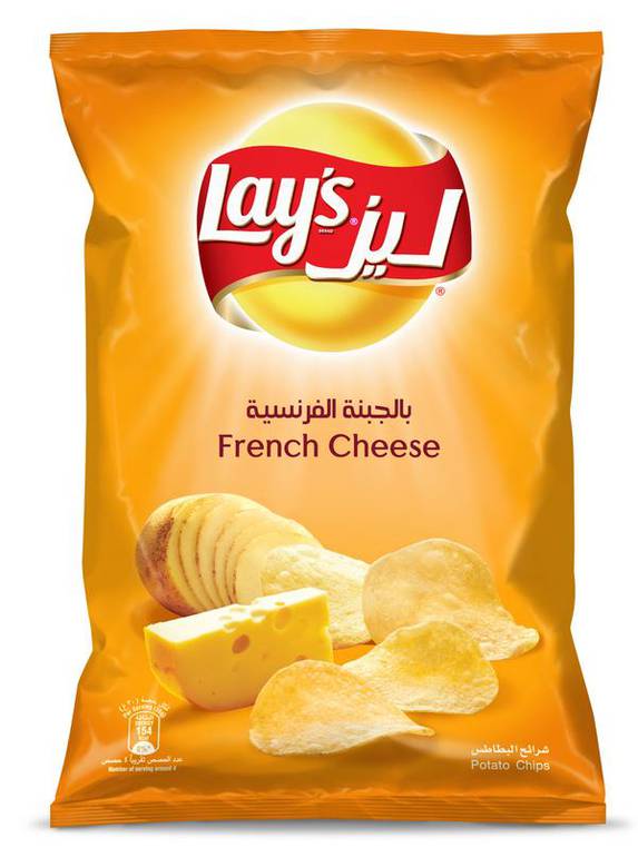 السعرات الحرارية في بطاطس ليز جبن فرنسي 25 جم