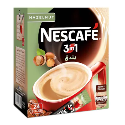 نسكافيه 3 في 1 بطعم البندق