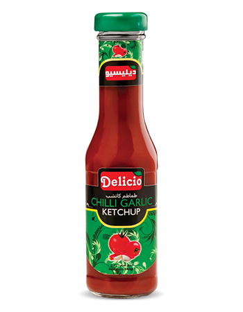 كاتشب طماطم بالفلفل والثوم ديليسيو