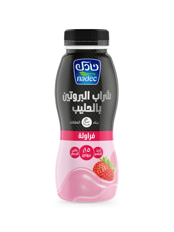 حليب بروتين فراوله نادك