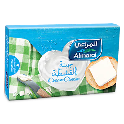 جبن المراعي مربعات بالقشطة