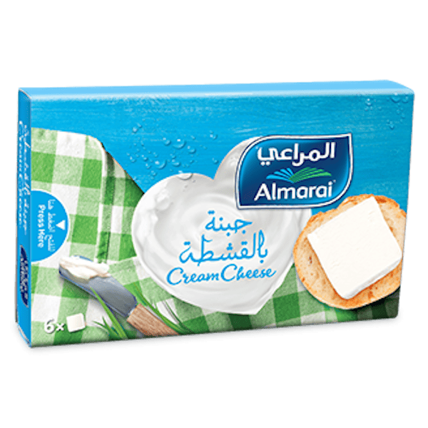 جبن المراعي مربعات بالقشطة