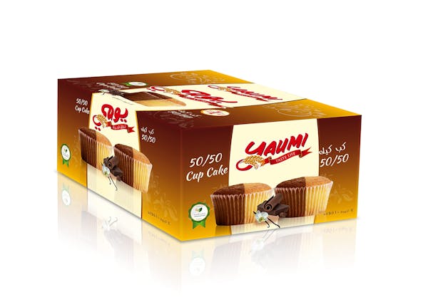 كب كيك بالشوكولاتة والفانيلا يومي