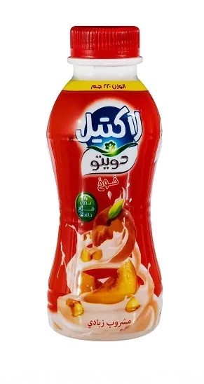 مشروب زبادي بالخوخ لاكتيل